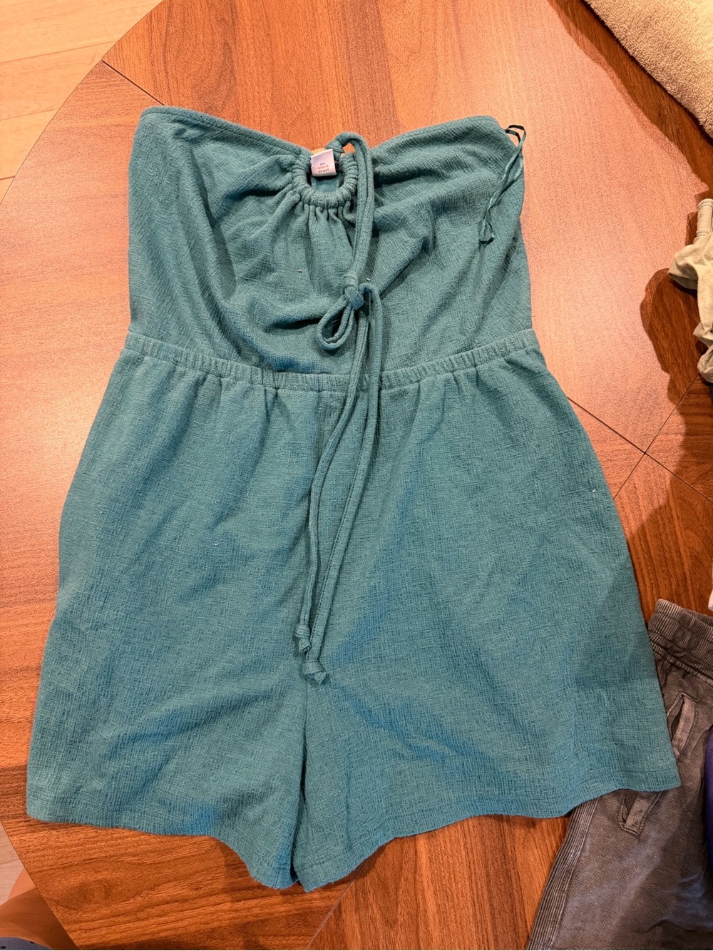 Women’s Teal Strapless Romper OLD NAVY